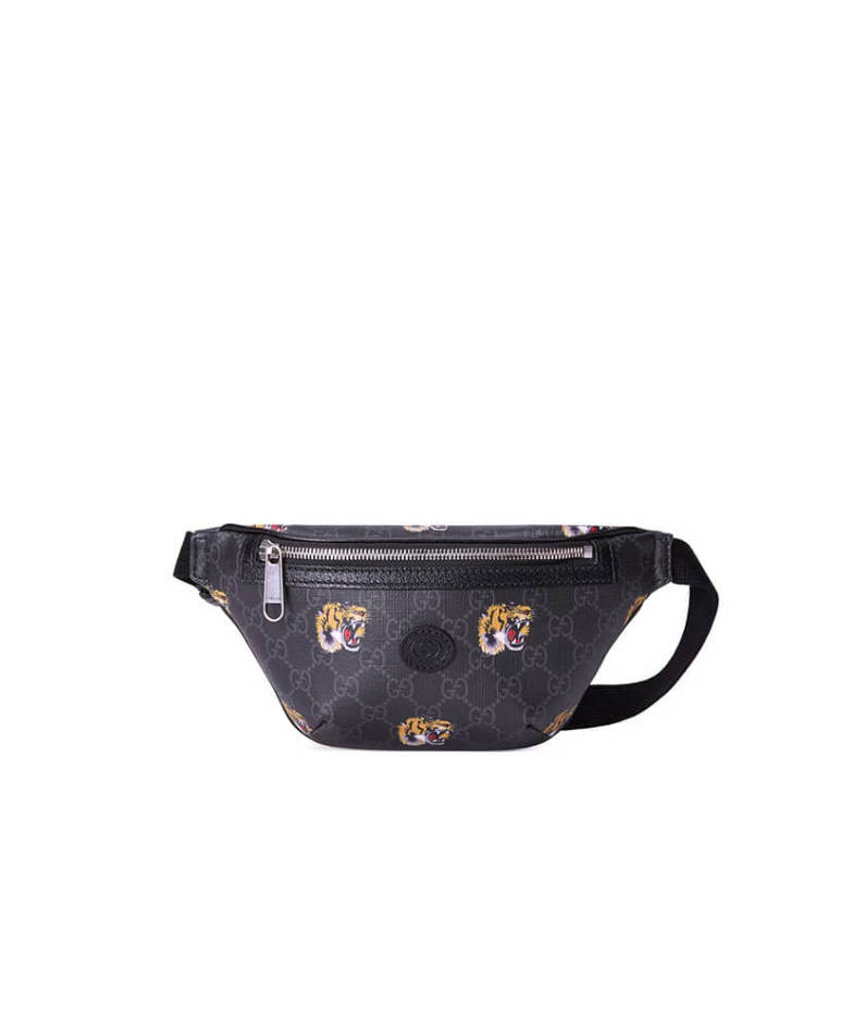 GG belt bag with tiger print