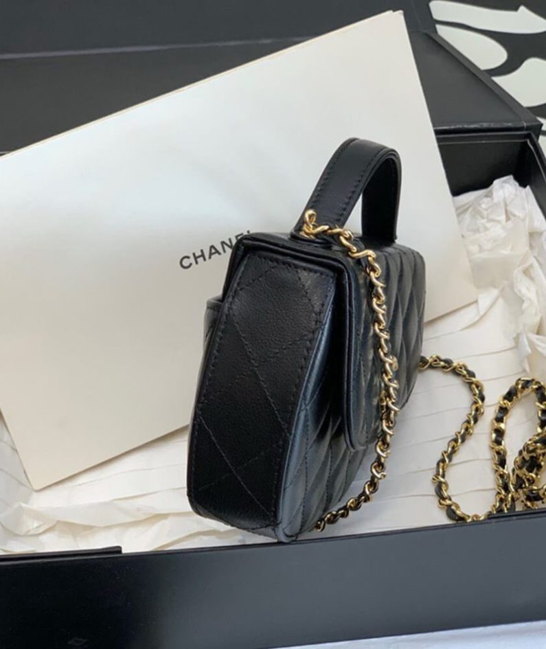 CHANEL MINI FLAP WITH HANDLE(HIGH-END GRADE)