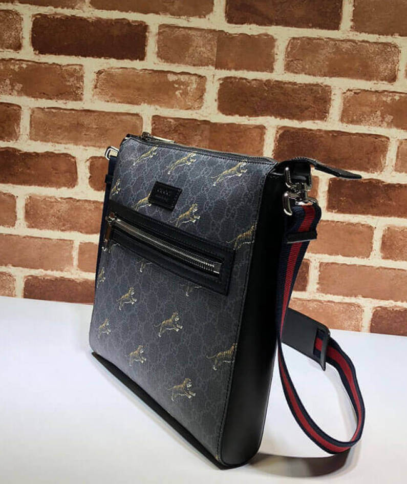 Gucci Bestiary Messenger With Tigers
