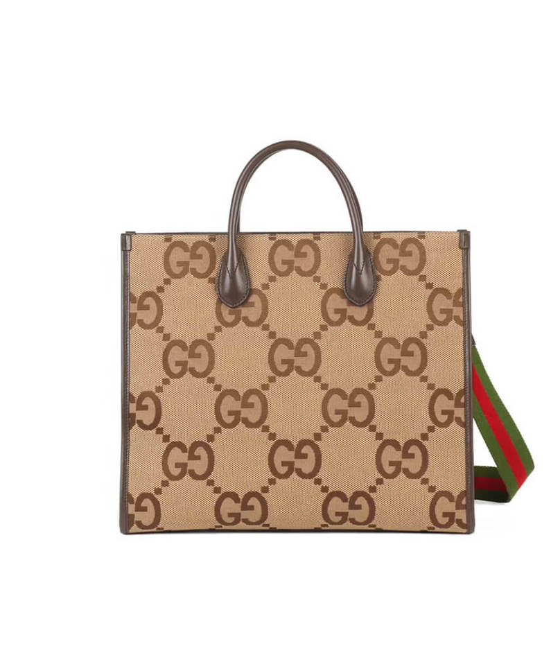 Tote bag with jumbo GG