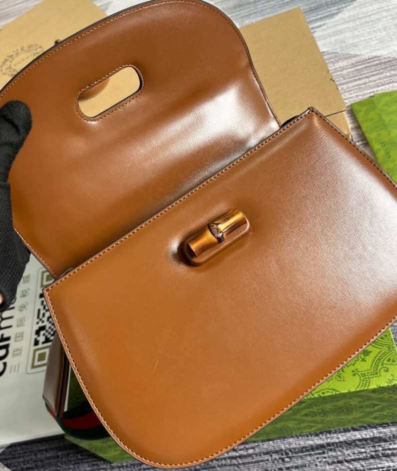 GUCCI BAMBOO 1947 MEDIUM TOP HANDLE BAG