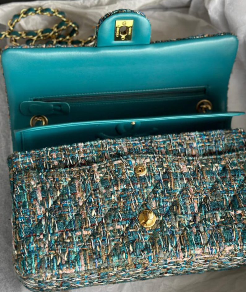 Chanel Tweed Medium Classic Flap Bag