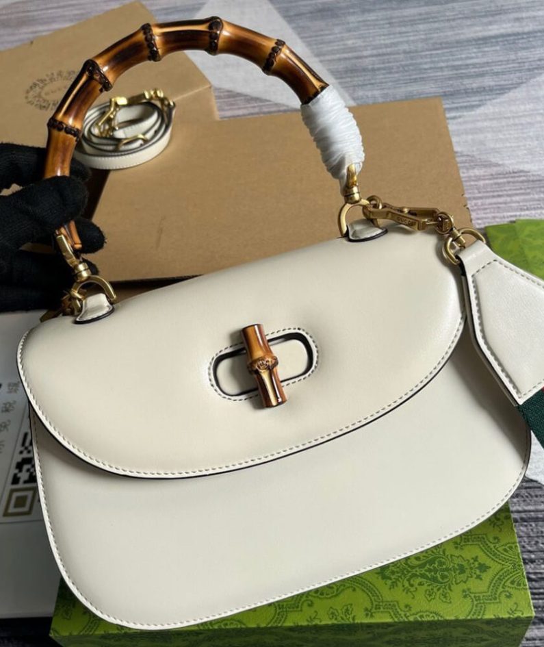 GUCCI BAMBOO 1947 MEDIUM TOP HANDLE BAG