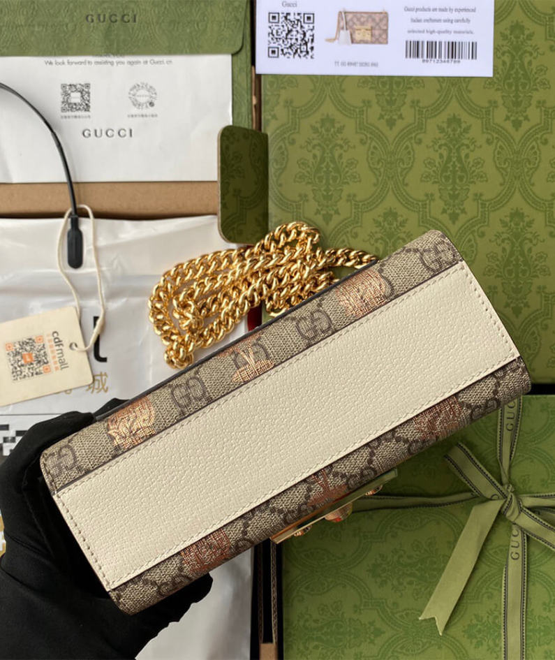 Padlock small berry shoulder bag