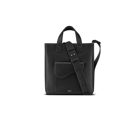 SADDLE TOTE BAG WITH SHOULDER STRAP