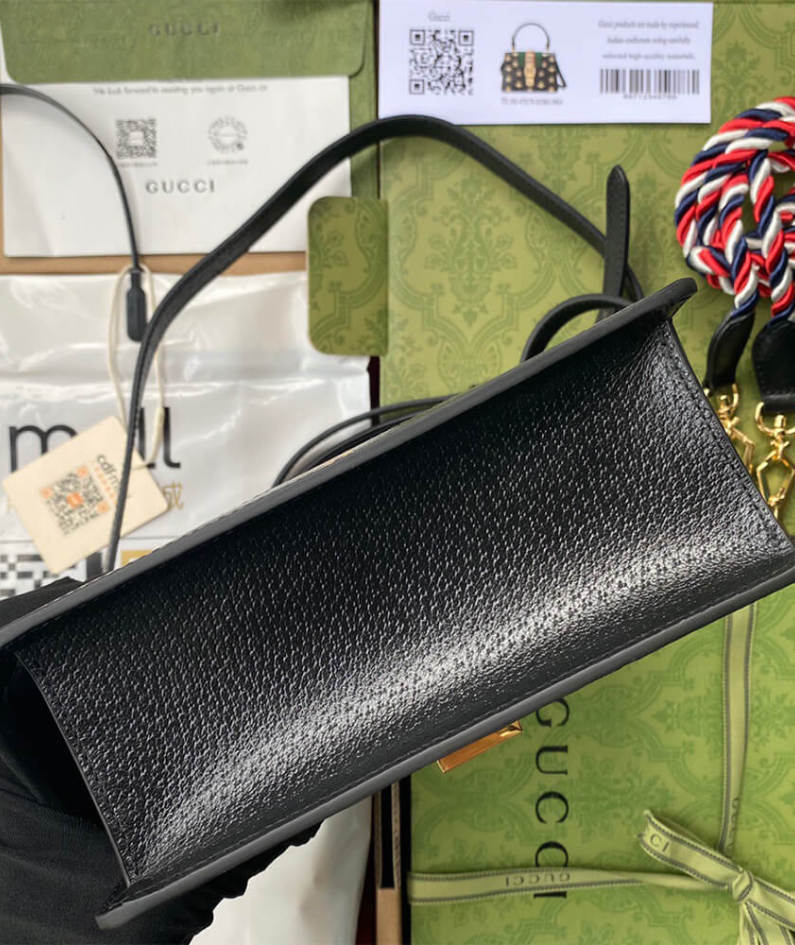 GG Sylvie Bee Star mini leather bag