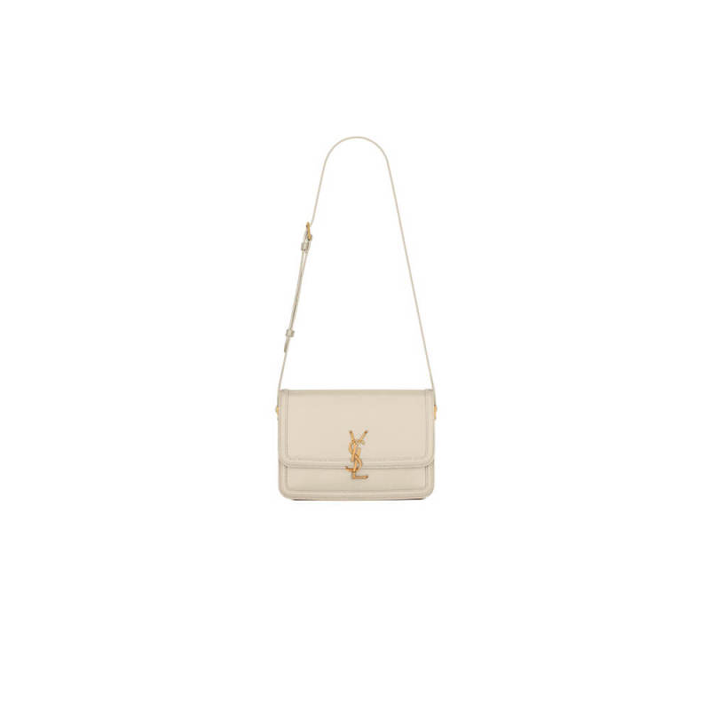 SOLFERINO MEDIUM SATCHEL IN BOX SAINT LAURENT LEATHER