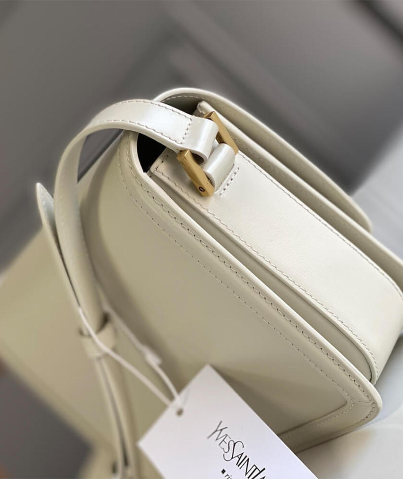 SOLFERINO MEDIUM SATCHEL IN BOX SAINT LAURENT LEATHER