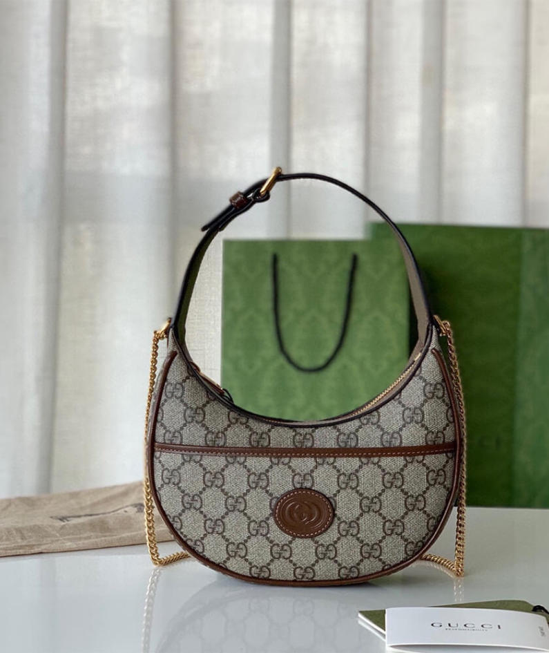 GG half-moon-shaped mini bag
