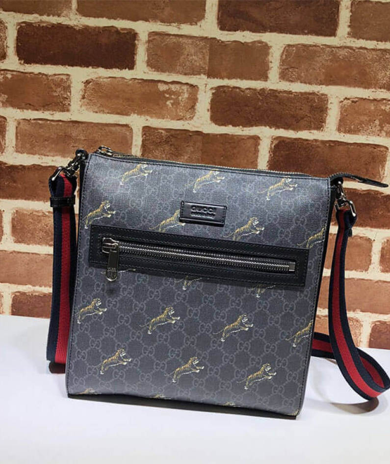 Gucci Bestiary Messenger With Tigers
