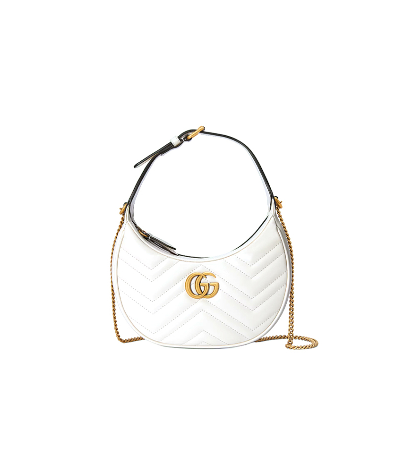 GG Marmont half-moon-shaped mini bag