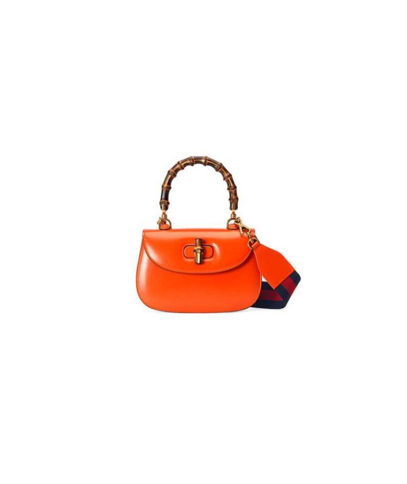 GUCCI BAMBOO 1947 JUMBO GG SMALL TOP HANDLE BAG