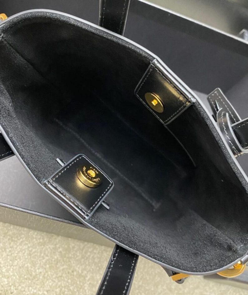 MINI TOY SHOPPING SAINT LAURENT IN BOX LEATHER