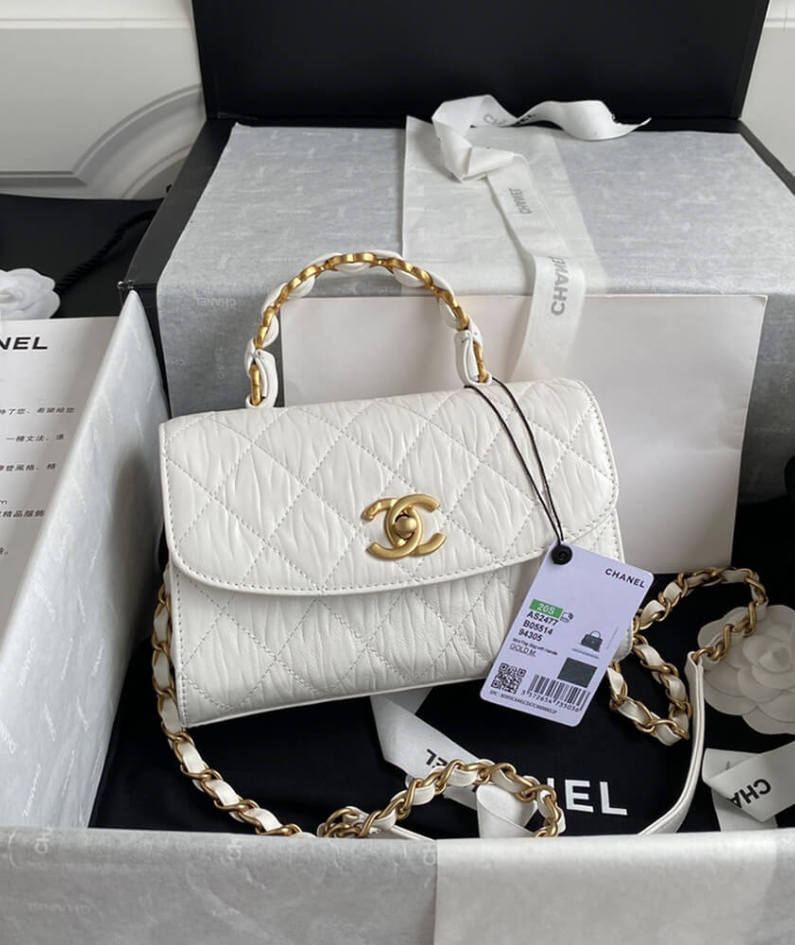 CHANEL Mini Flap Bag with Top Handle