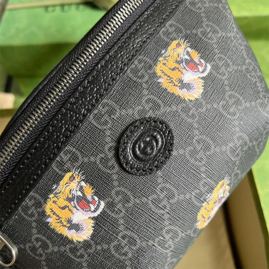 GG belt bag with tiger print