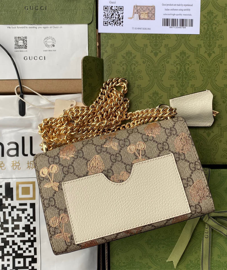 Padlock small berry shoulder bag
