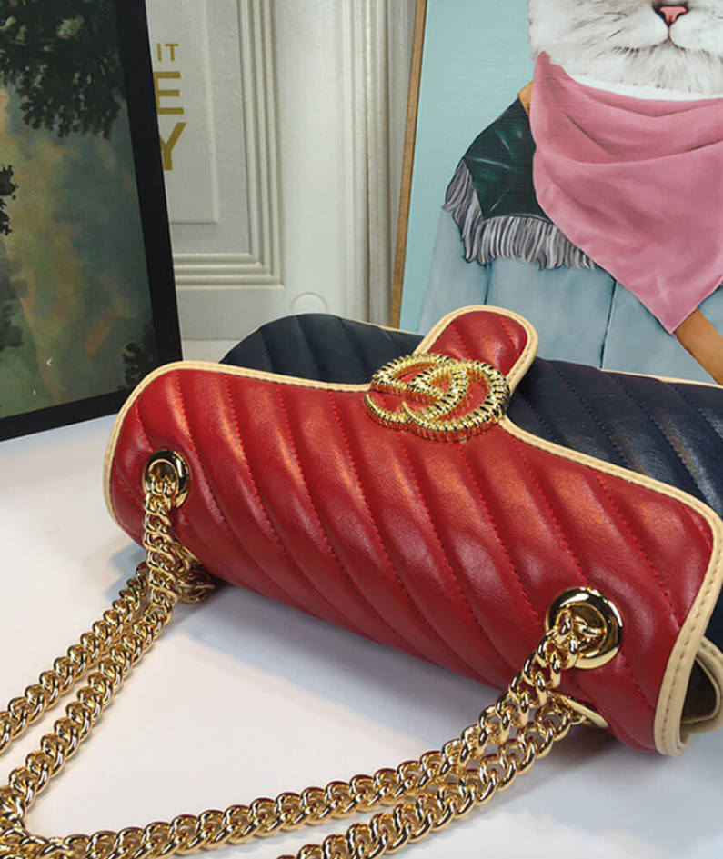 GG Marmont small matelasse shoulder bag