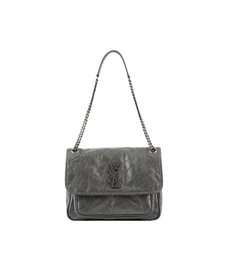 SAINT LAURENT NIKI MEDIUM IN CRINKLED VINTAGE LEATHER