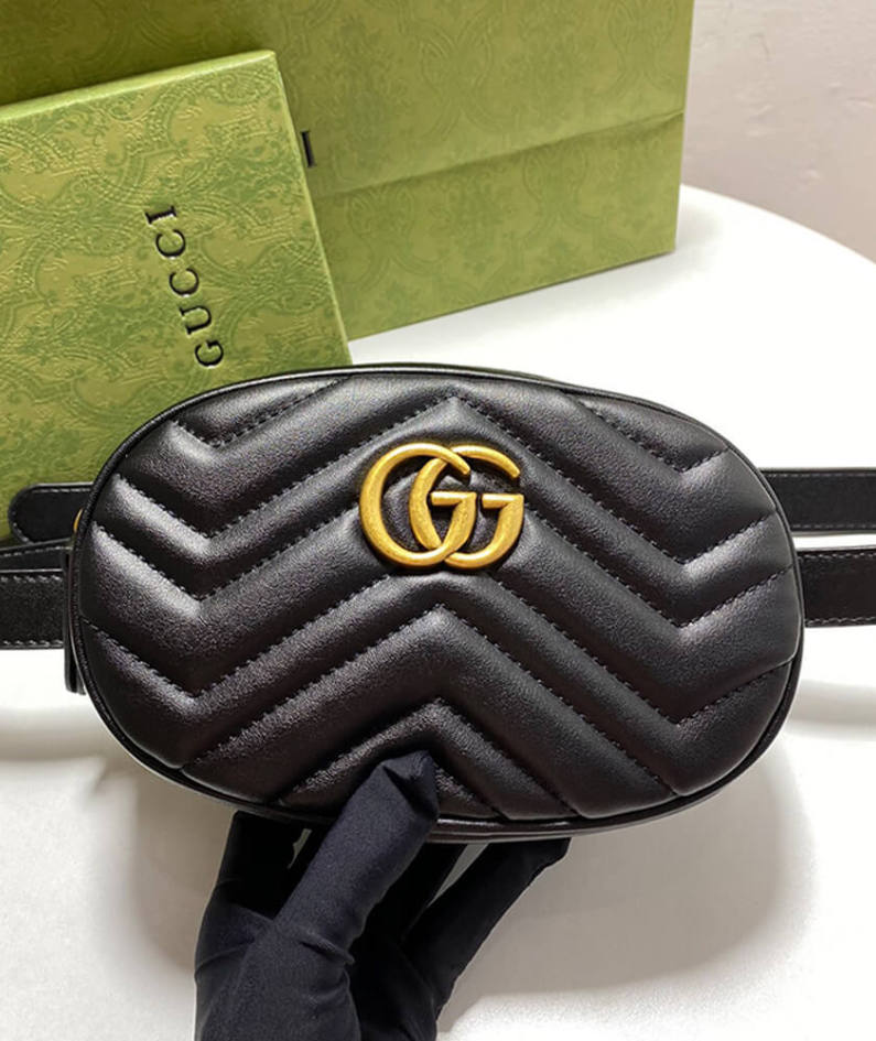 GG Marmont Quilted Leather Belt Bag