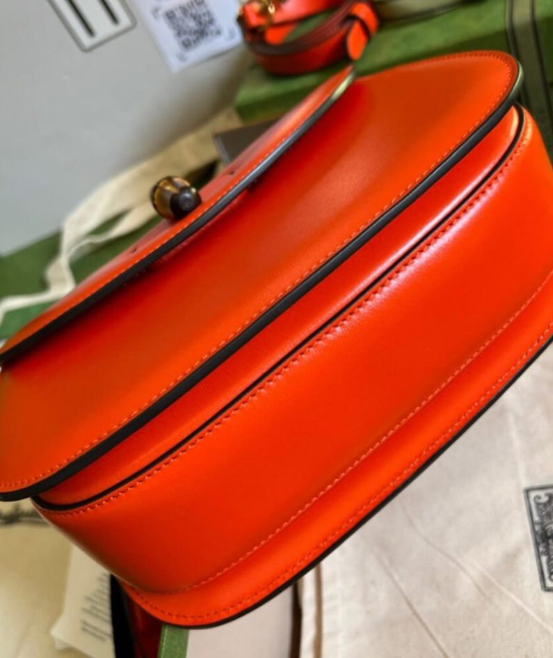 GUCCI BAMBOO 1947 JUMBO GG SMALL TOP HANDLE BAG