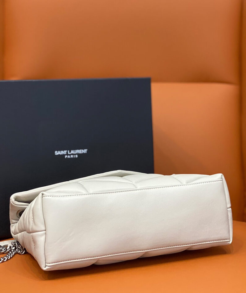 PUFFER SMALL CHAIN BAG IN QUILTED LAMBSKIN