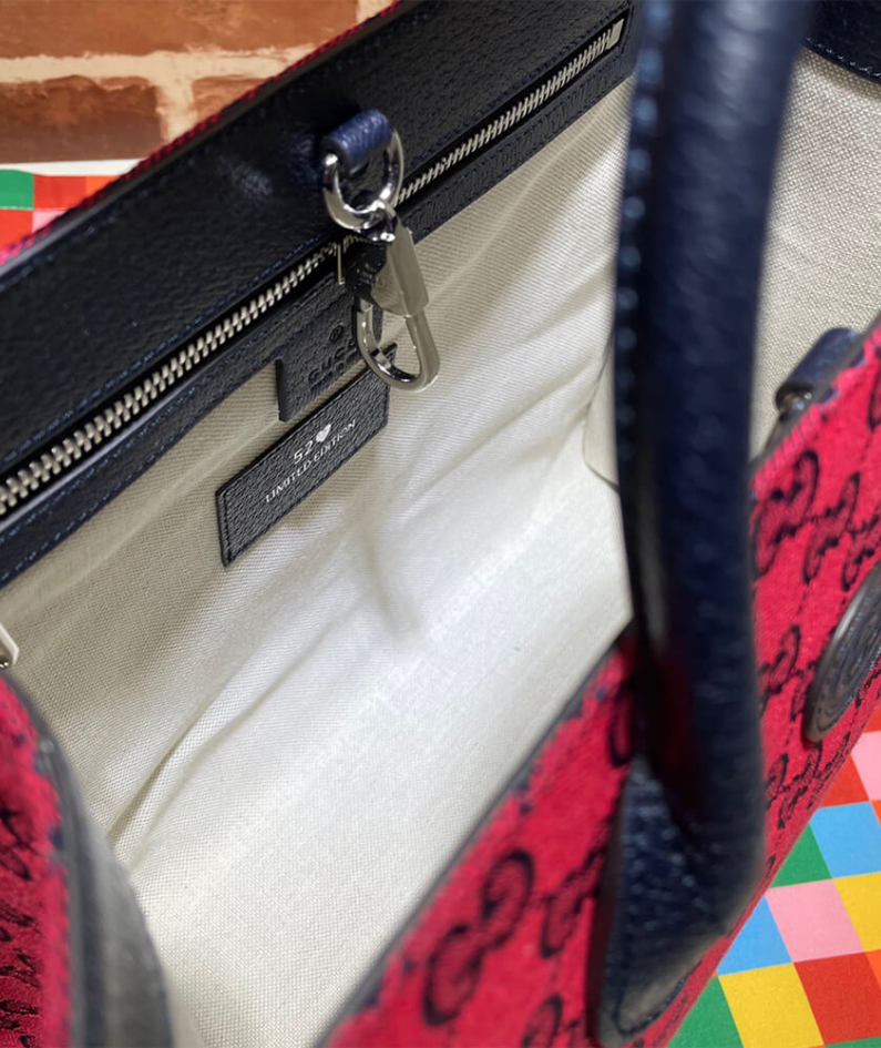 GG Multicolour small tote bag