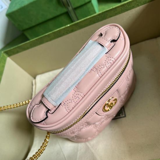 GG Matelassé top handle mini bag