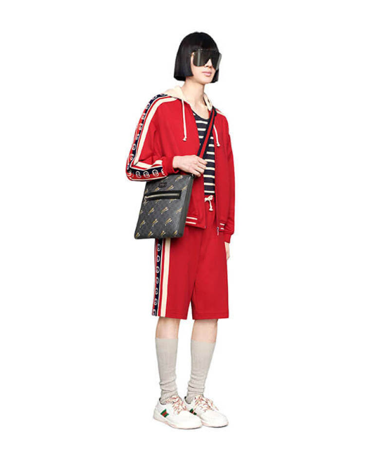 Gucci Bestiary Messenger With Tigers