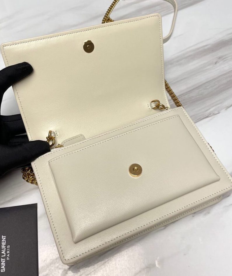 SUNSET CHAIN WALLET IN SMOOTH LEATHER