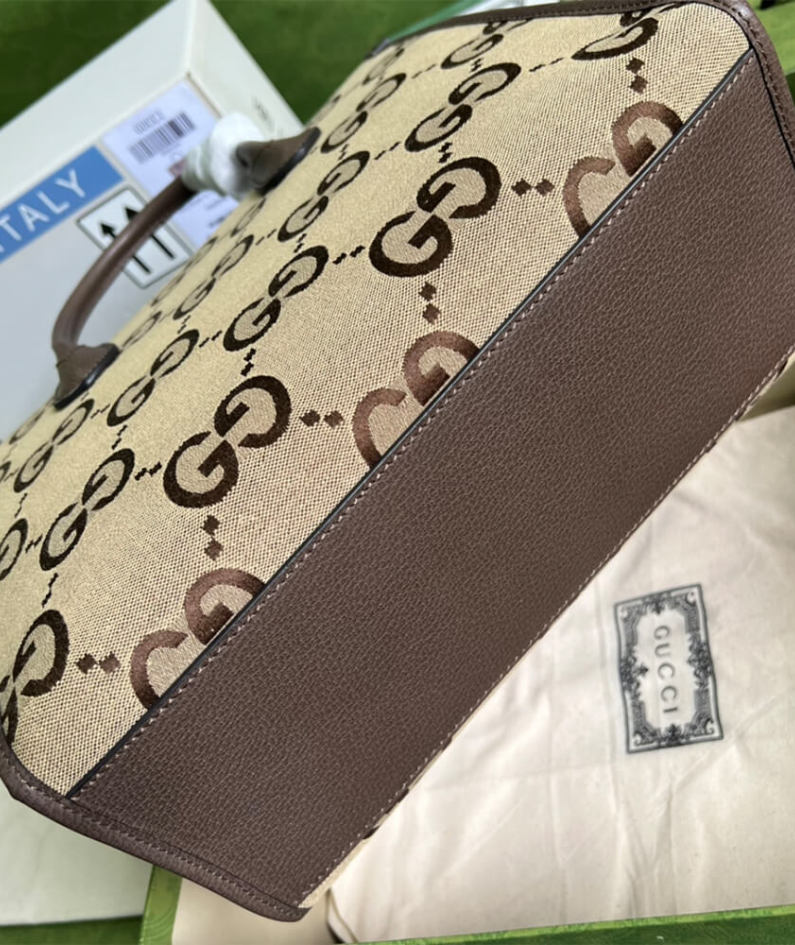 Tote bag with jumbo GG