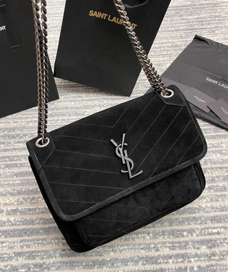 SAINT LAURENT NIKI MEDIUM IN SUEDE