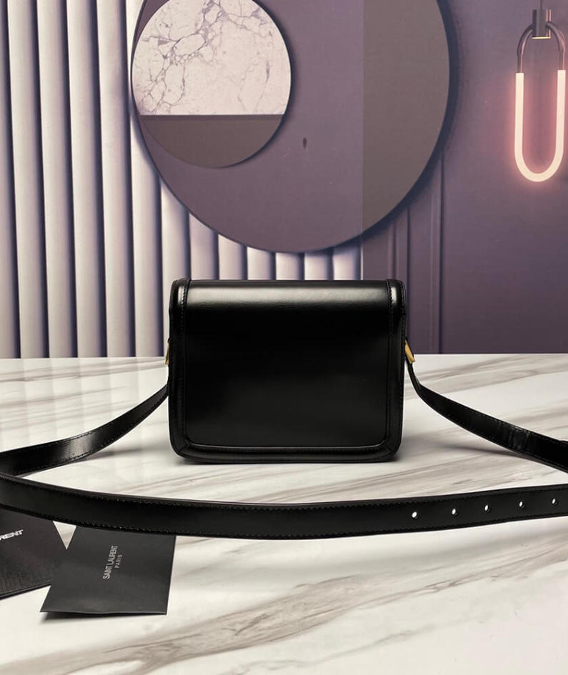 SOLFERINO SMALL SATCHEL IN BOX SAINT LAURENT LEATHER