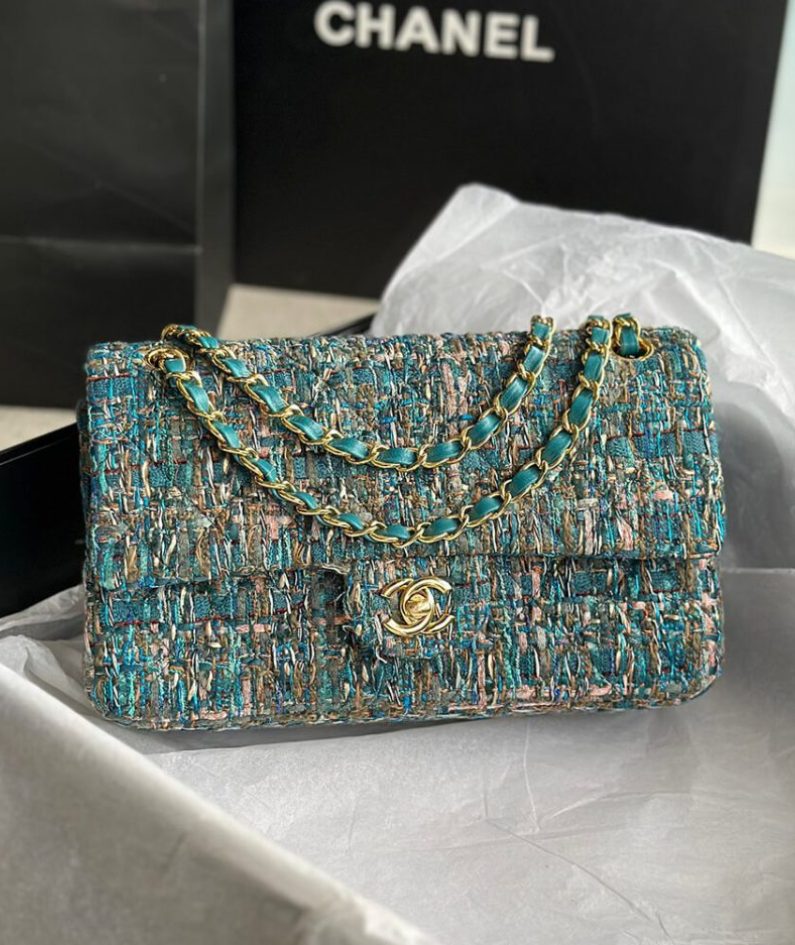 Chanel Tweed Medium Classic Flap Bag