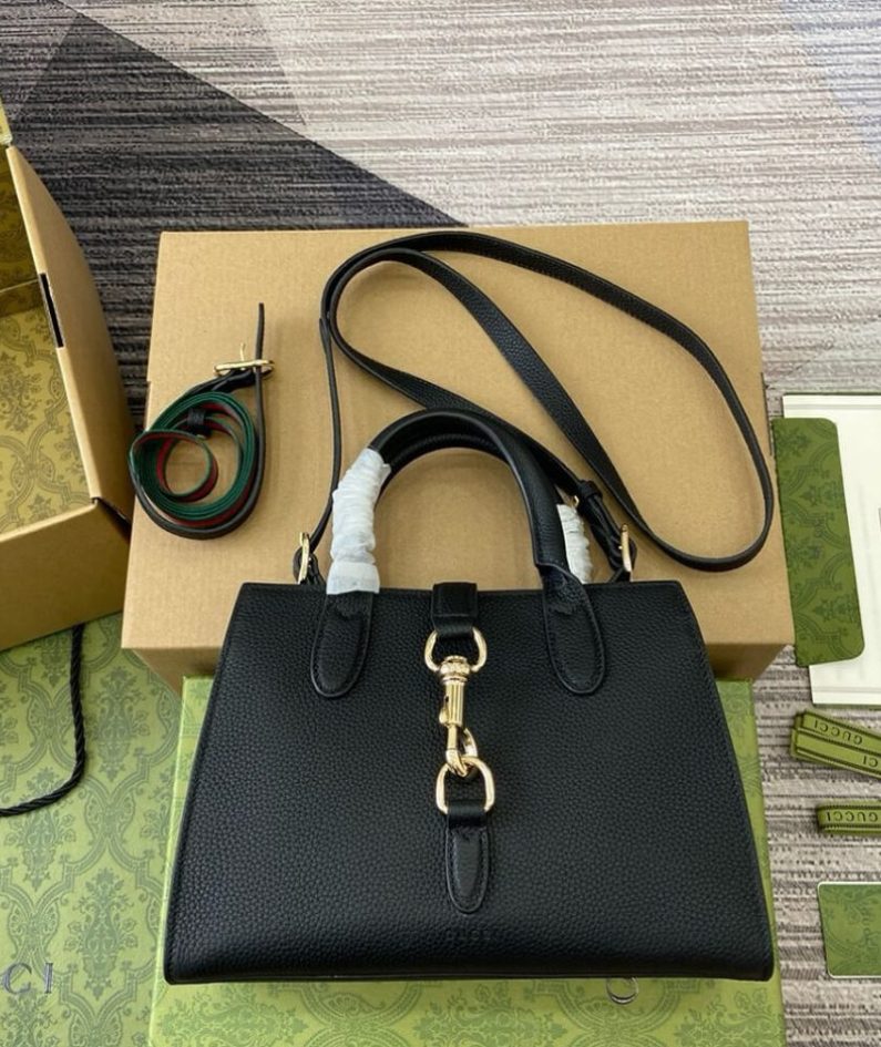 GUCCI SMALL TOTE BAG WITH HOOK CLOSURE