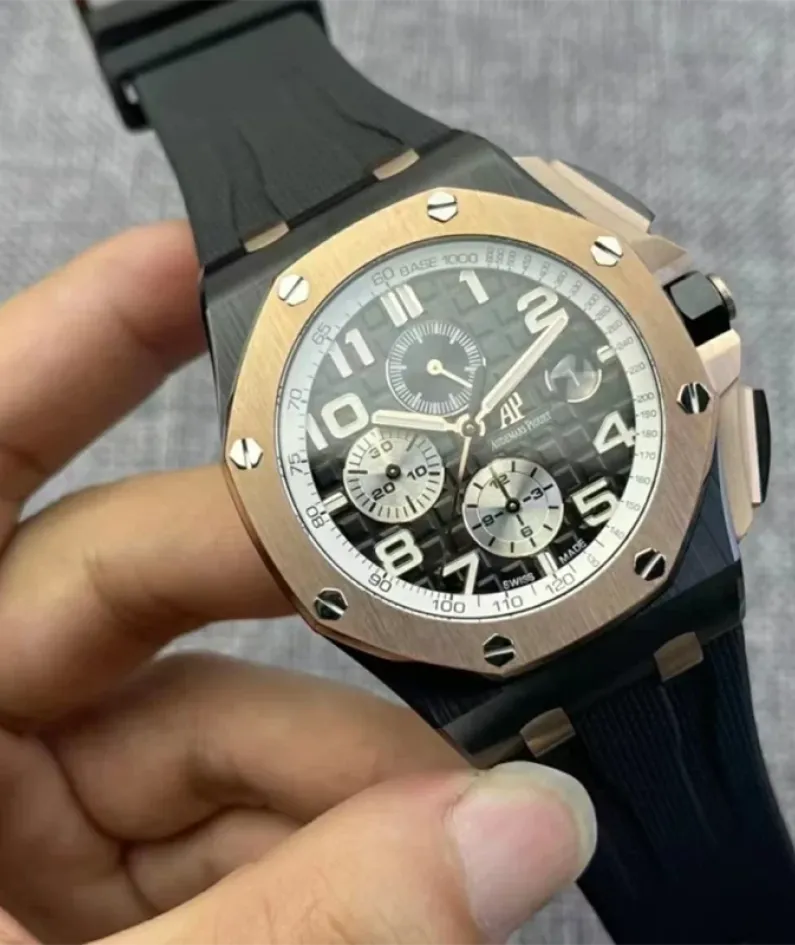 Modified Dial-APF New Color Royal Oak Offshore 44mm RG Bezel (AAAAA version) Modified Dial-APF New Color Royal Oak Offshore 44mm RG Bezel (AAAAA version)