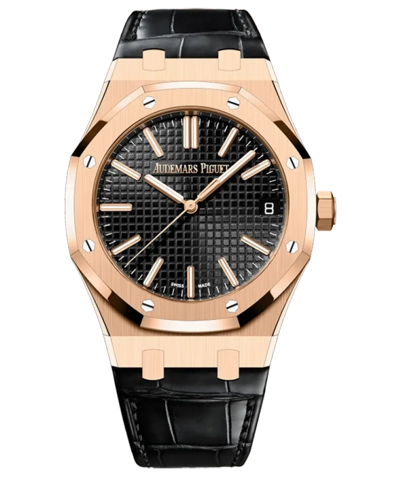 ROYAL OAK SELFWINDING  50TH ANNIVERSARY  Ref. 15510OR.OO.D002CR.01 This 18-carat pink gold Royal Oak Selfwinding in 4