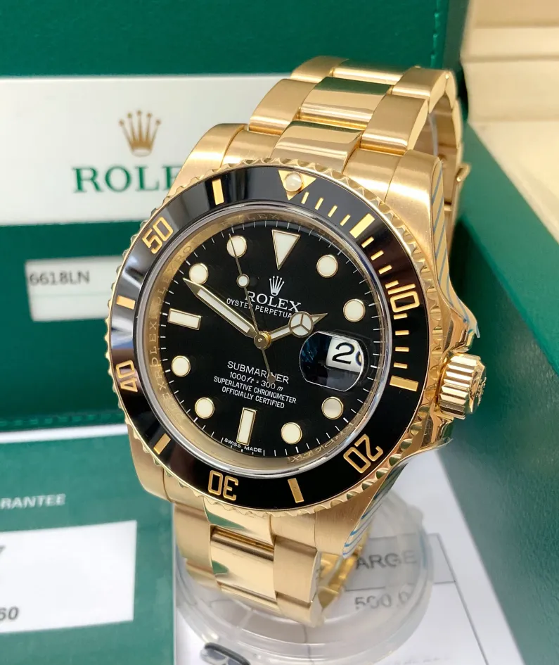 Rolex Submariner 116618LN-97208 black dial watch