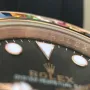 YACHT MASTER 1 GOLDEN DIAMOND BEZEL BLACK DIAL RUBBER STRAP 40MM 116695SATS