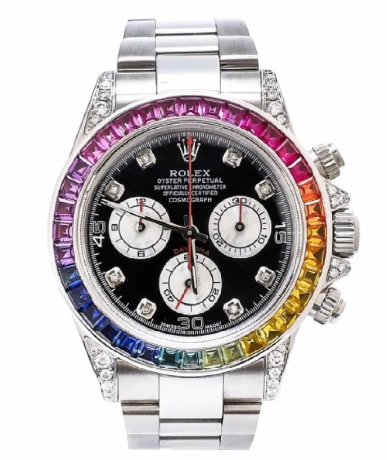 DAYTONA RAINBOW DIAMOND SILVER STAINLESS STEEL 40MM 116599 RBOW