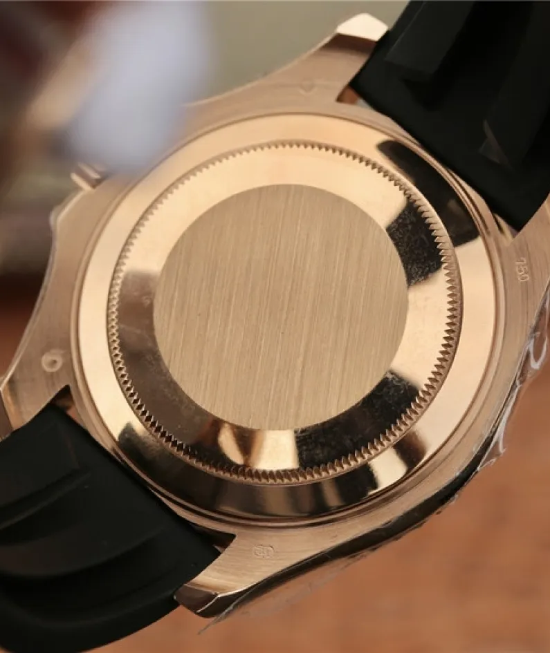 YACHT MASTER 1 GOLDEN DIAMOND BEZEL & DIAL RUBBER STRAP 40MM