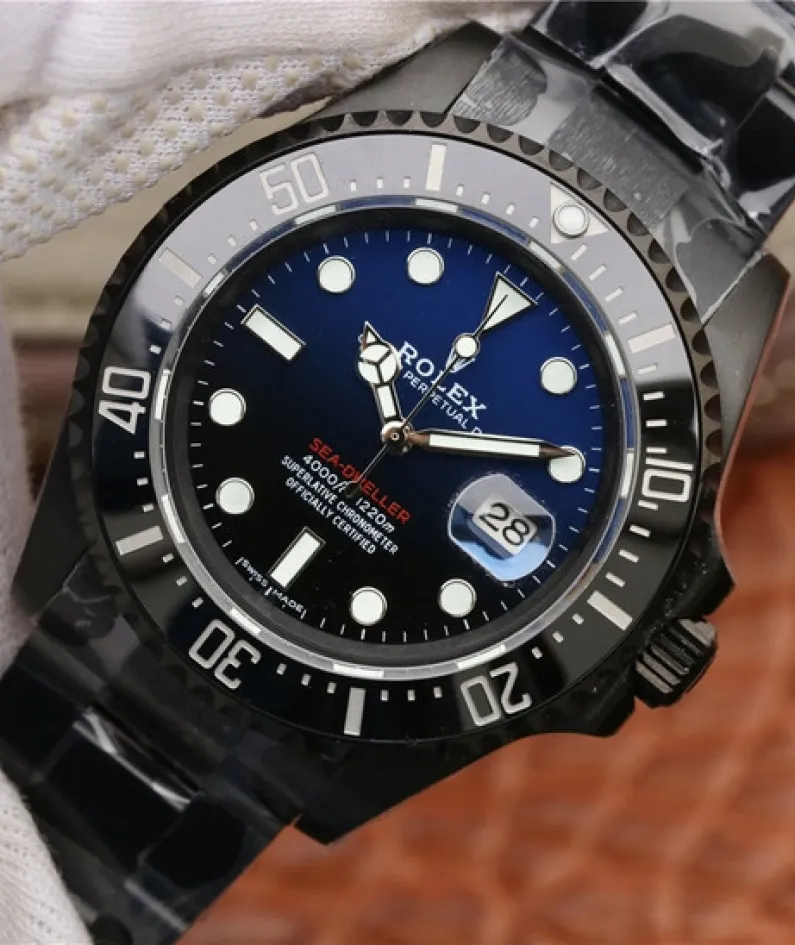SEA DWELLER FULL BLACK MULTIPLE DIAL COLOR OPTIONS 43MM