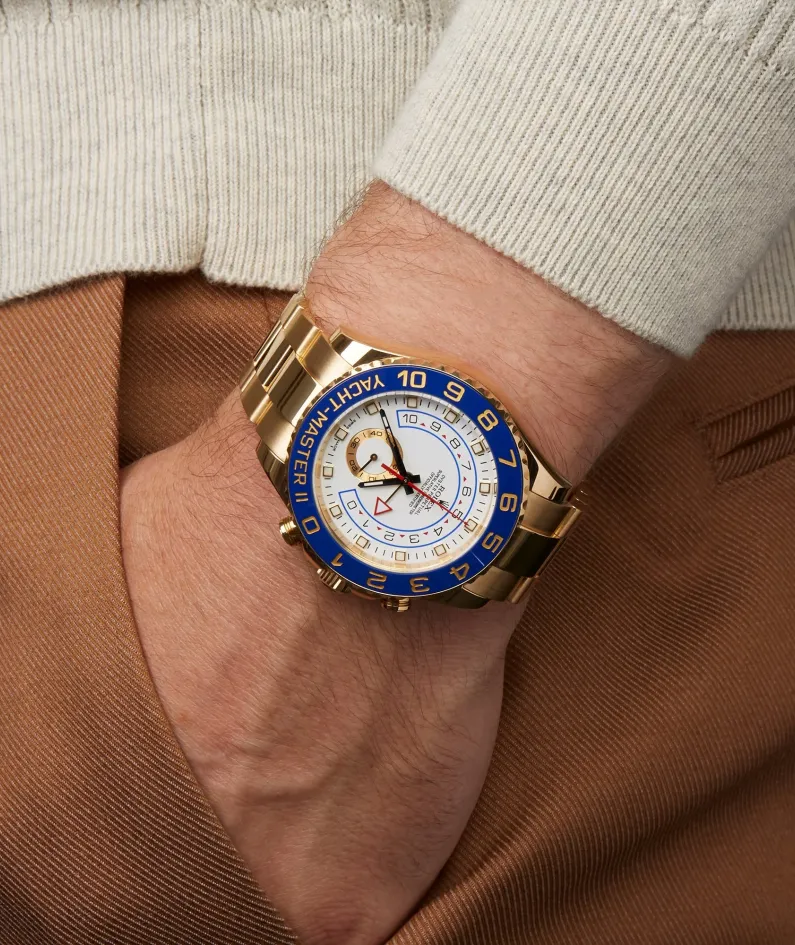 Rolex YACHT-MASTER II-(Gold Strap)m116688-0002(AAAAA Version) Rolex YACHT-MASTER II-(Gold Strap)m116688-0002(AAAAA Version)