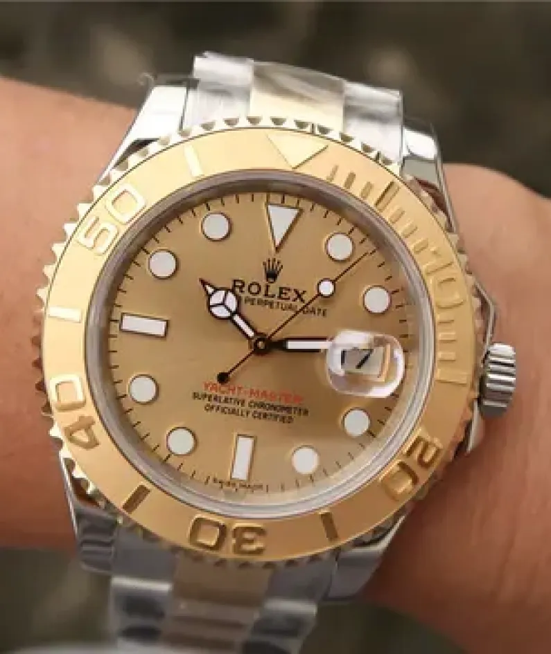 YACHT MASTER 1 GOLDMIX (GOLDEN DIAL ) STAINLESS STEEL 40MM 16623