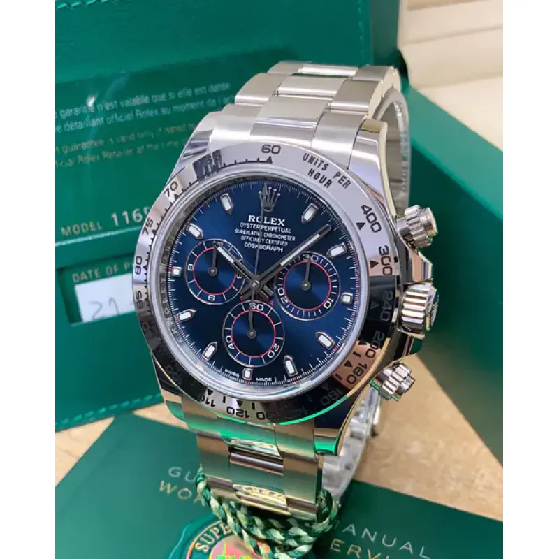 Rolex Daytona Blue White Gold m116509-0071 40mm