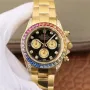 DAYTONA RAINBOW DIAMOND YELLOW GOLD STAINLESS STEEL 40MM 116598 RBOW