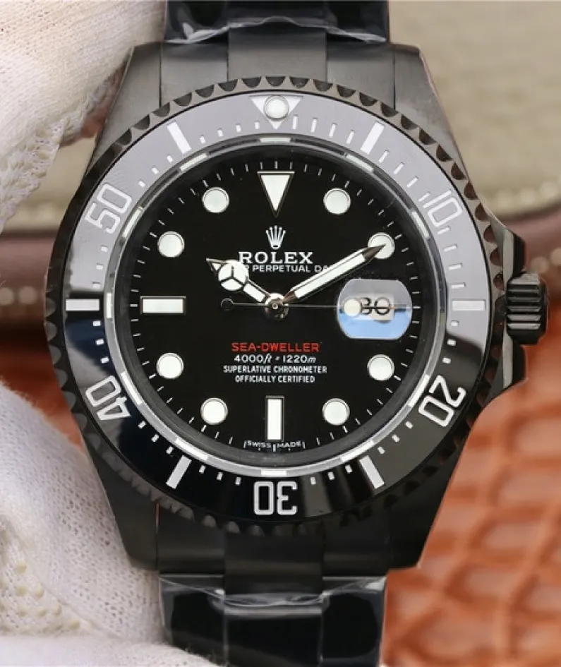 SEA DWELLER FULL BLACK MULTIPLE DIAL COLOR OPTIONS 43MM