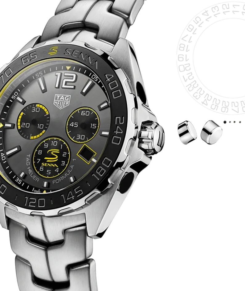 TAG HEUER FORMULA 1 X SENNA Quartz Chronograph - Diameter 43 mm CAZ101AF.BA0637