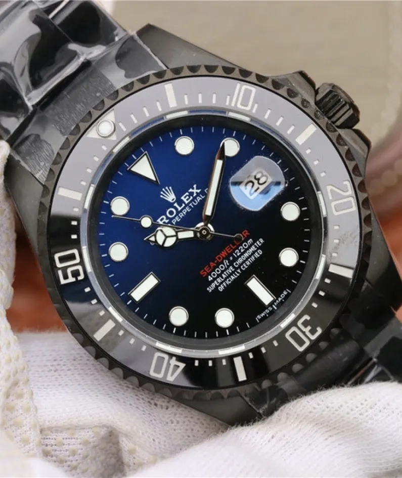 SEA DWELLER FULL BLACK MULTIPLE DIAL COLOR OPTIONS 43MM