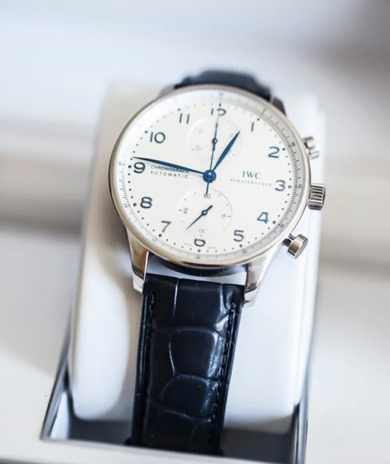 IWC Portuguese series IW371446 watch (Portuguese blue needle)