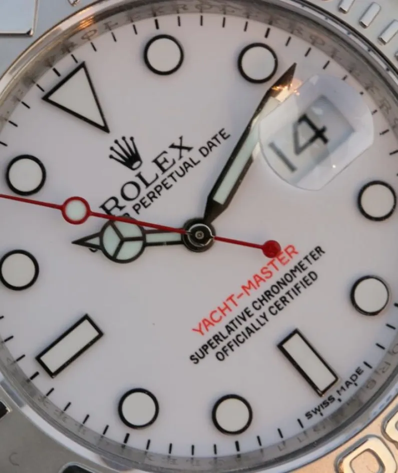 YACHT MASTER 1 PURE SILVER ( WHITE DIAL ) STAIN 168622-78750LESS STEEL 40MM
